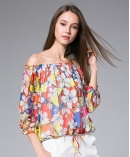 Flowers Printed silk georgette top